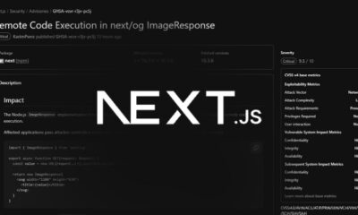 Next.js ImageResponse Vulnerability Exposes Server Code Execution Risk