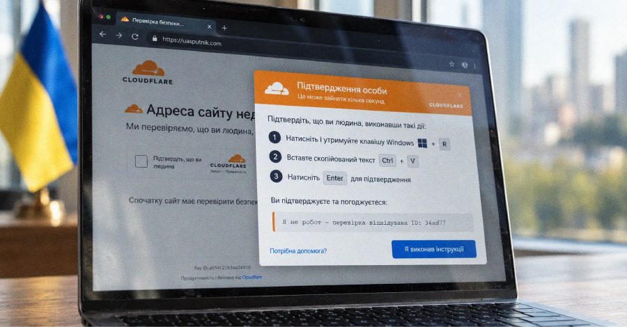 Hacked Ukrainian Business Sites Used as Bait for Fake Cloudflare Verification and Psychedelic Stealer